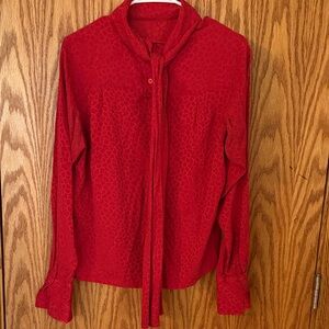 Elegant Red Women's Top